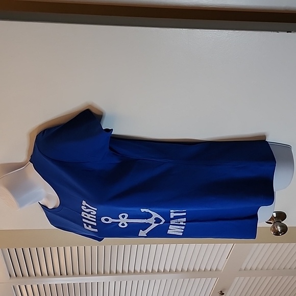 First Mate Shirt, Blue and White, Size Small - Picture 3 of 6